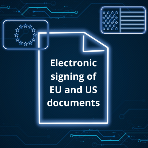 Електронне підписання документів ЄС та США