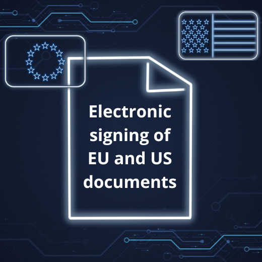 Електронне підписання документів ЄС та США